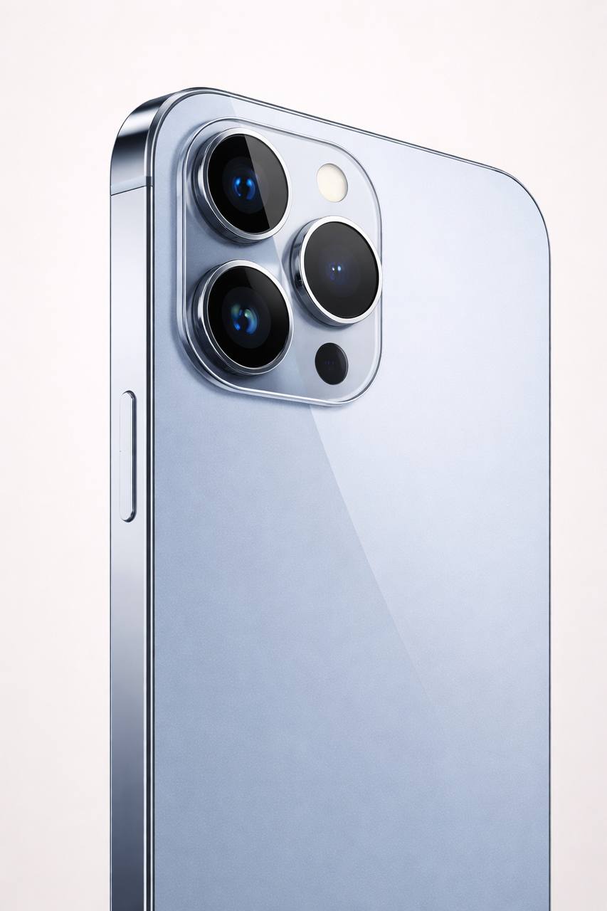 Close-up detail image of a premium generic smartphone camera and finish